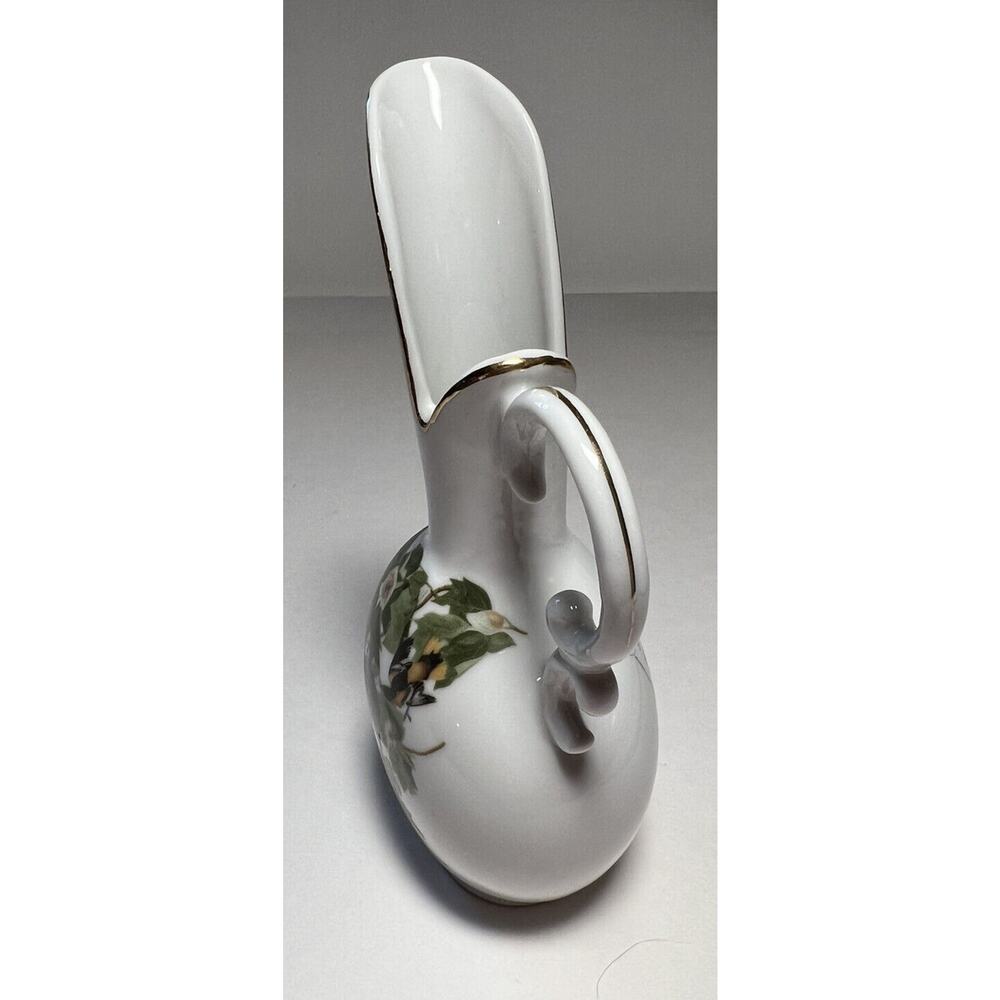 Vase Pitcher National Audubon Society Royal Orleans Porcelain Oriole 7 Inches